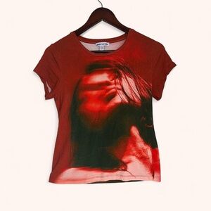Jaded London Women’s Red Black Graphic Tee T-shirt Top
